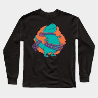 Hula Hoop Dino Long Sleeve T-Shirt